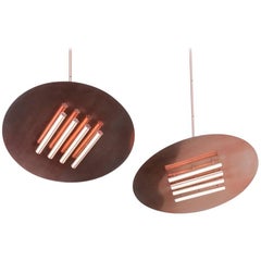 Heating LED Lamp II Chandelier Pendant Light in Painted Steel