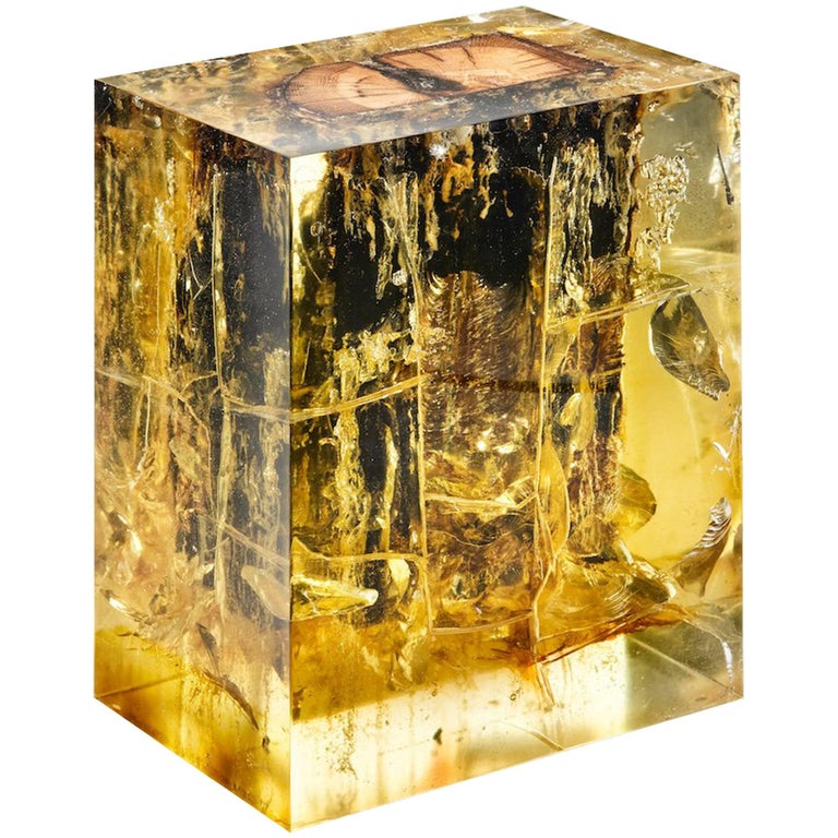 'Wood Fossil AP' Stool by Studio Nucleo For Sale