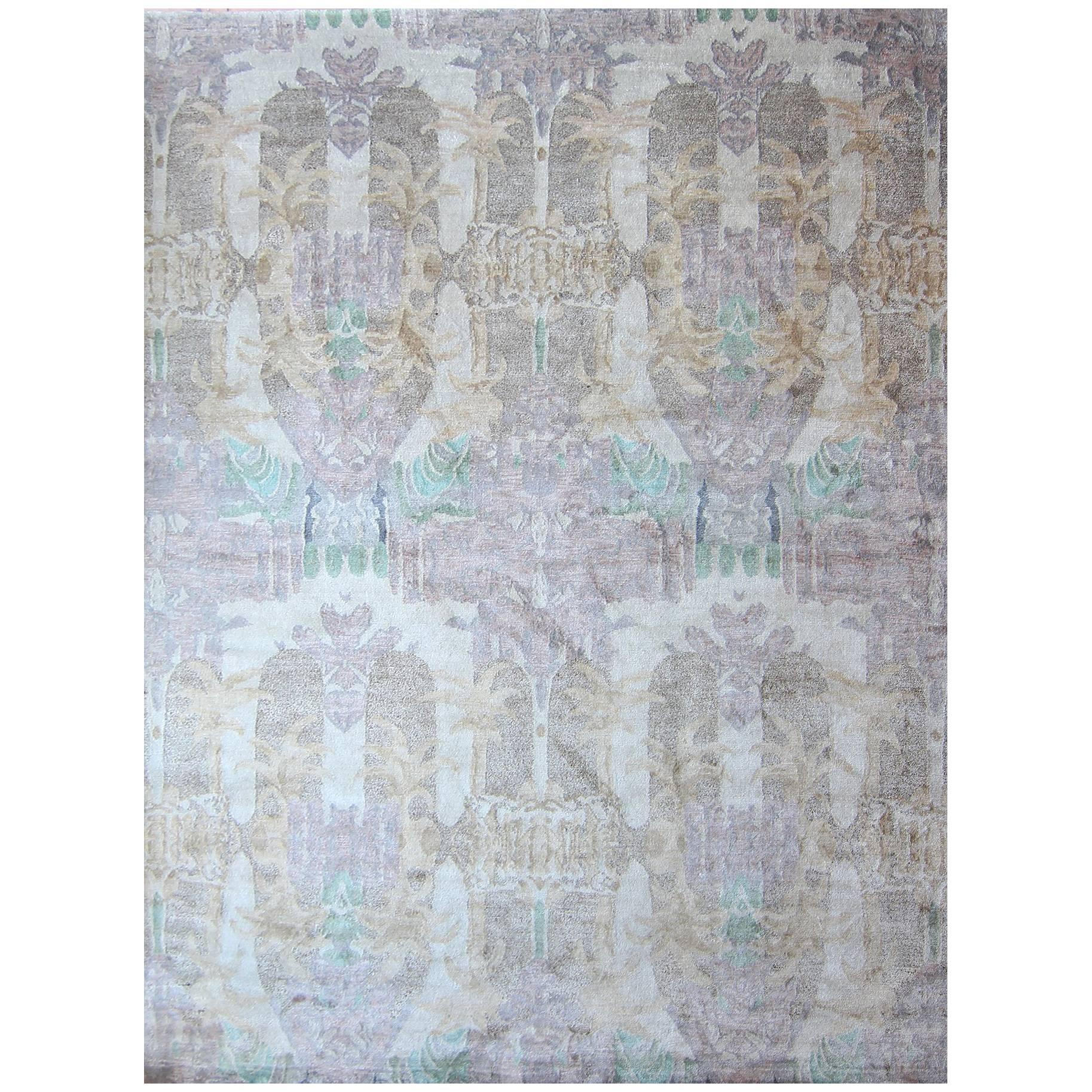 Eskayel, Clairmont Rug, Matka Silk and Wool Blend For Sale