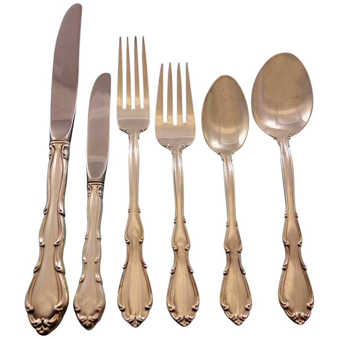 Fontana by Towle Sterling Silver Flatware Set for 12 Service 78 Pieces For Sale