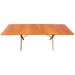 Hans J. Wegner Drop-Leaf Dining Table Model AT-309, Beautifully Restored