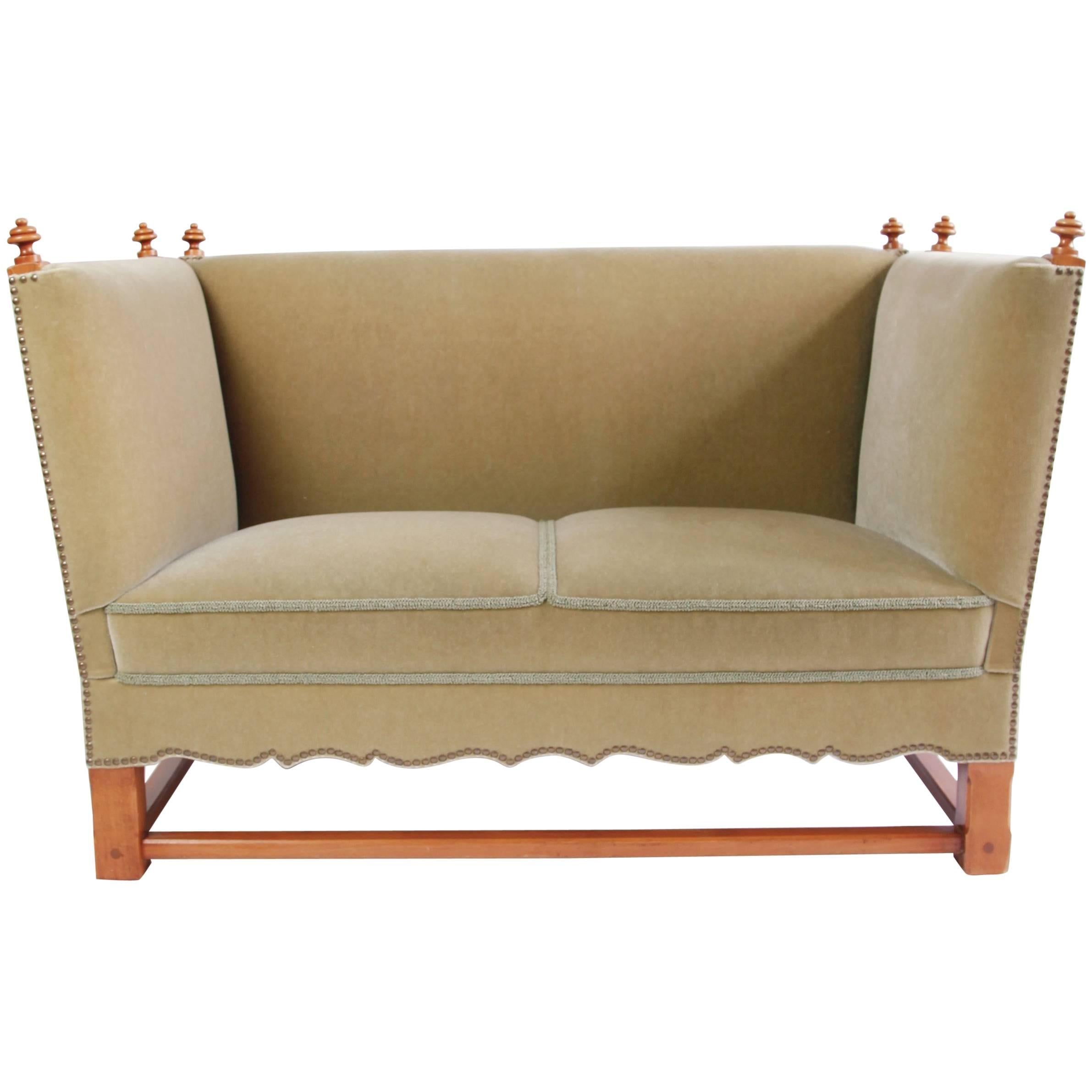 Rare Mohair Settee from "The Spanish Set" by Elias Barup