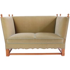 Antique Rare Mohair Settee from "The Spanish Set" by Elias Barup