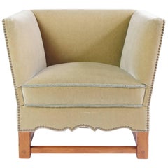 Rare Mohair Chair from "the Spanish Set" by Elias Barup