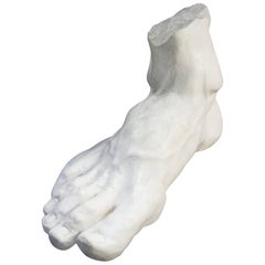 Hercule Foot Sculpture in Plaster, Made in France in 2016
