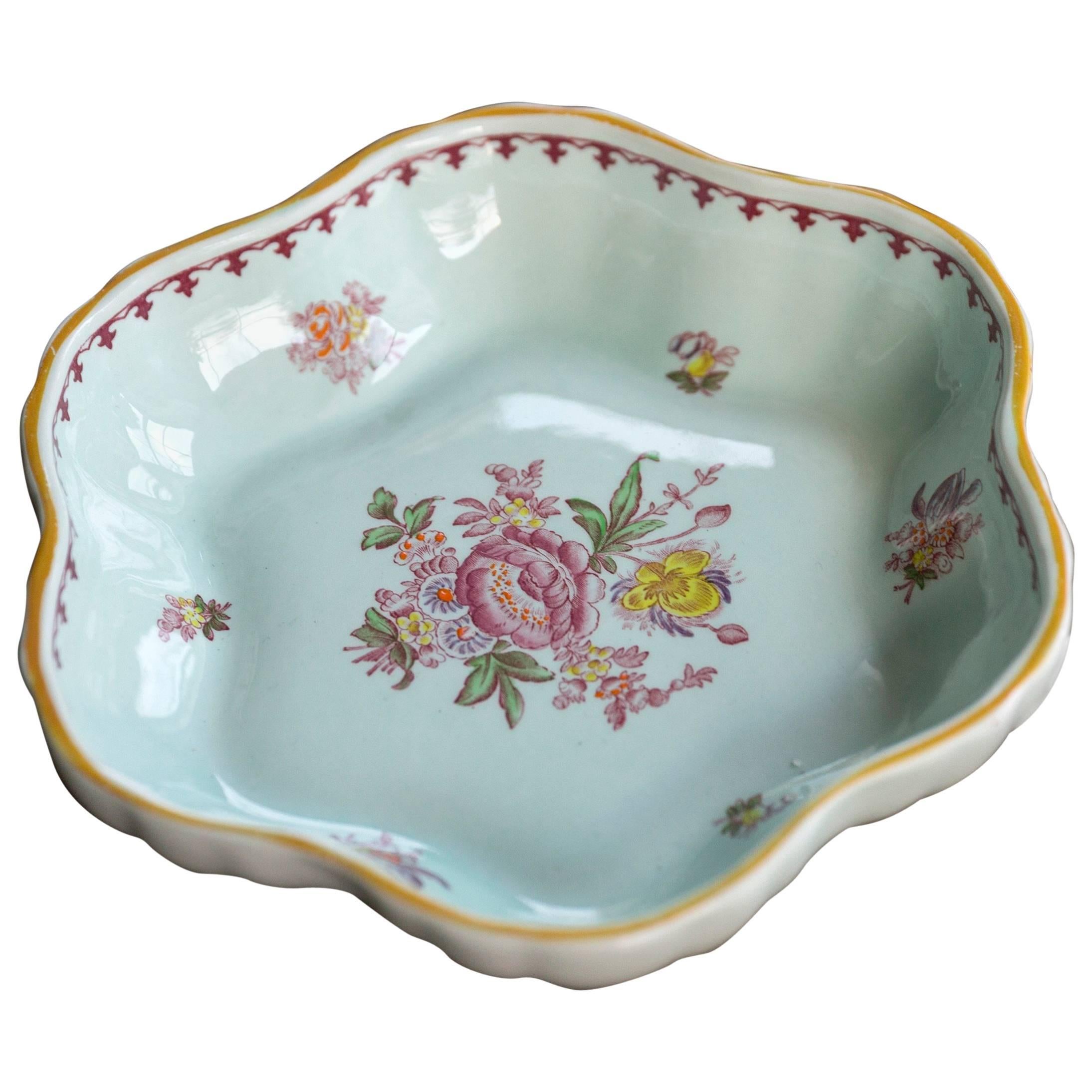 Hand-Painted Adams Pottery ‘Calyx Ware’ Ceramic Dish