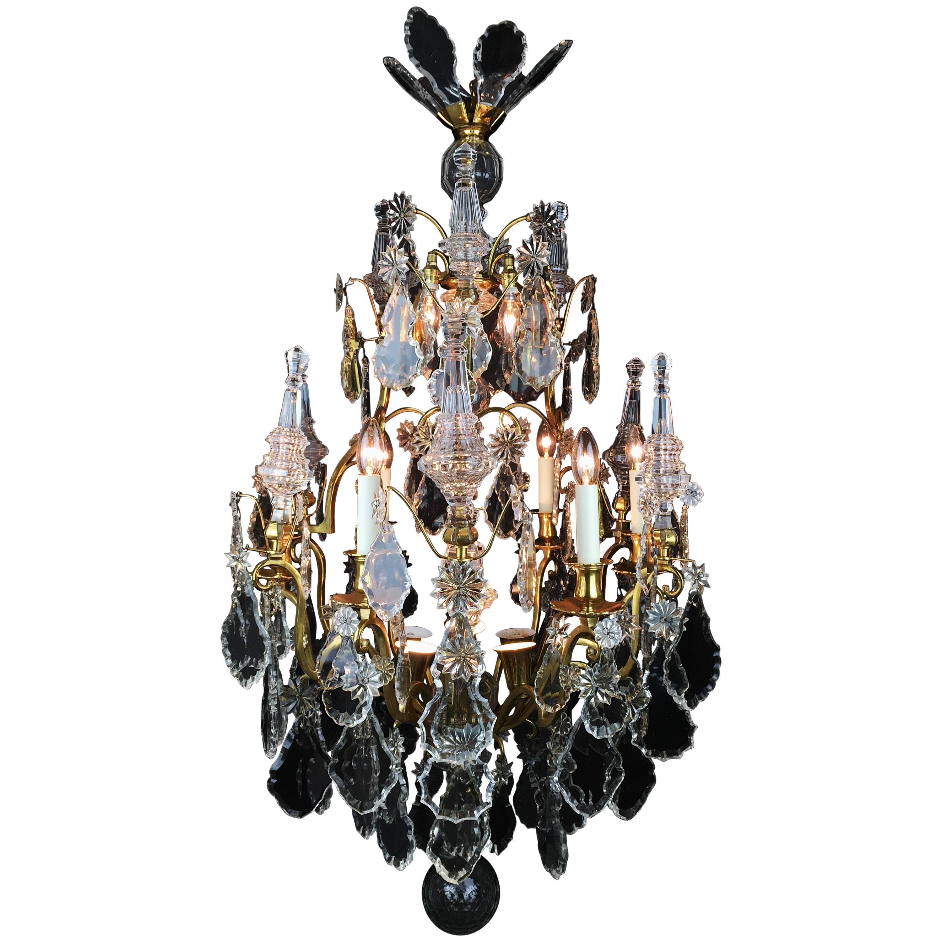 Large Baccarat 18th Century Style Chandelier For Sale