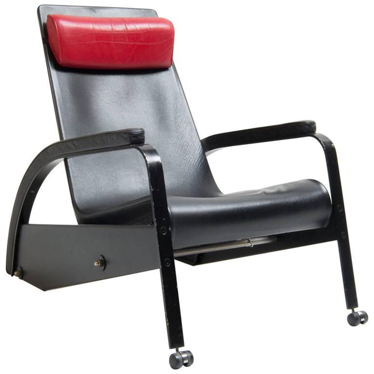 Jean Prouvé Lounge Chair “Grand Repos” by Tecta, Model D80-1 For Sale