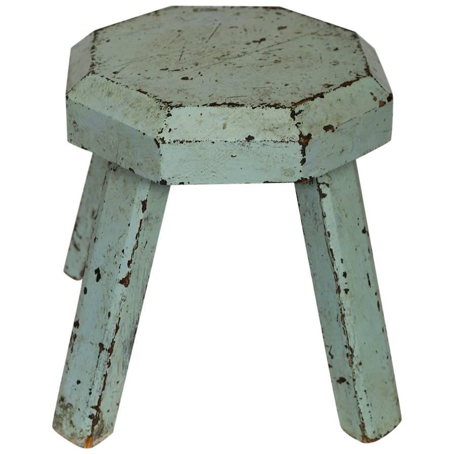 Swedish Robust Milking Stool from the 19th Century For Sale