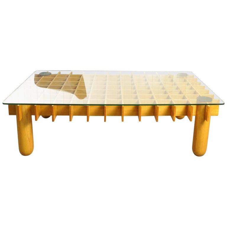 Glass Coffee Table For Sale at 1stDibs