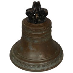 Antique Brass Farm Bell, Late 19th Century, Cast by C. A. Norling, Jönköping, Sweden