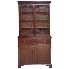 18th Century Mahogany Secretaire Bookcase