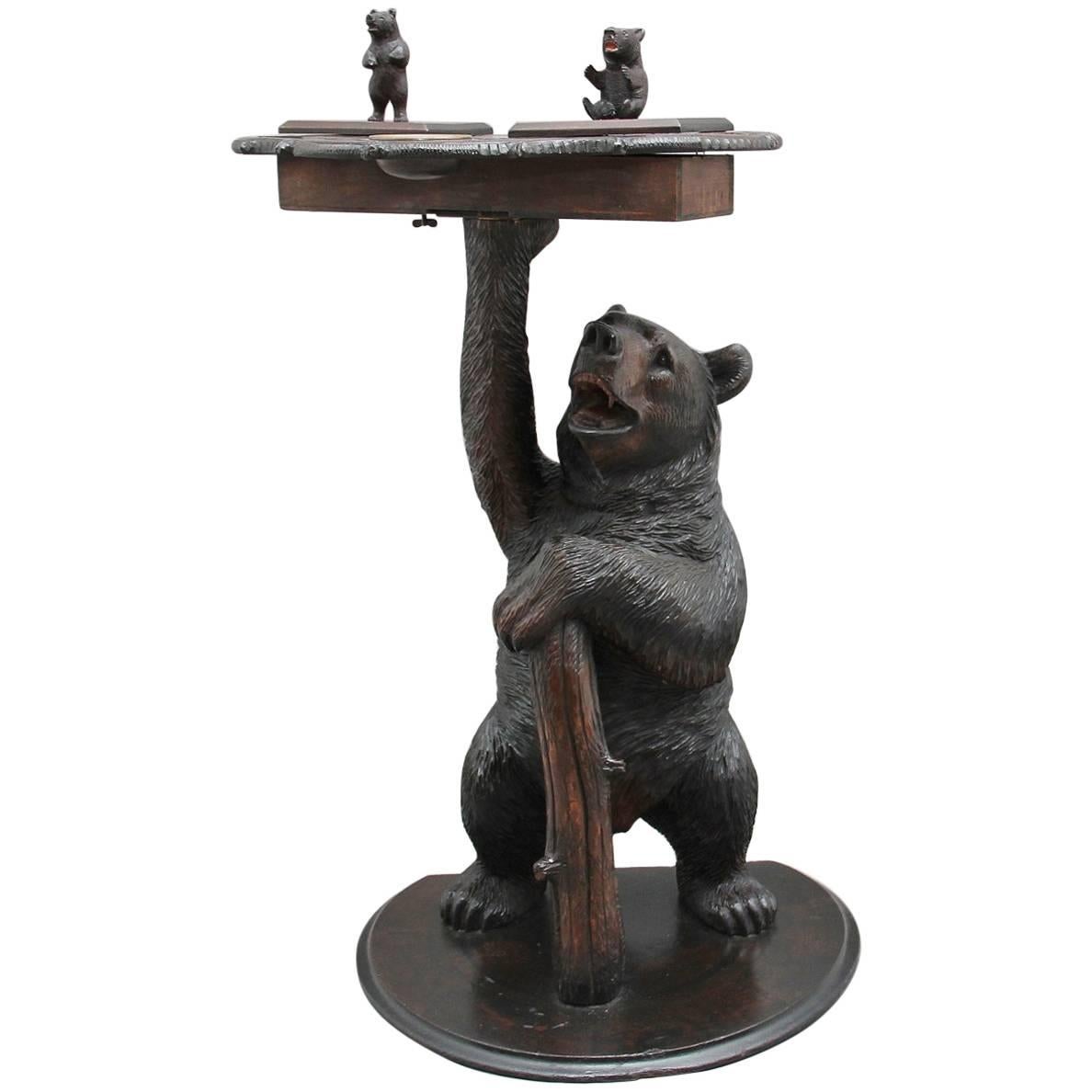 19th Century Musical Black Forest Smokers Stand