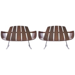 Pair of Jorge Zalszupin Presidencial Lounge Chairs in Brazilian Rosewood, 1960s