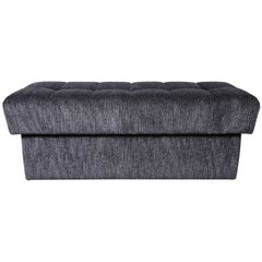 Custom Tufted Bench with Interior Storage