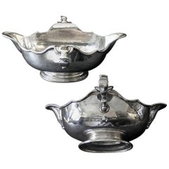Pair of Britannia Silver Double Lipped Sauce Boats