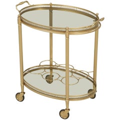 Brass Colored French Tea Cart