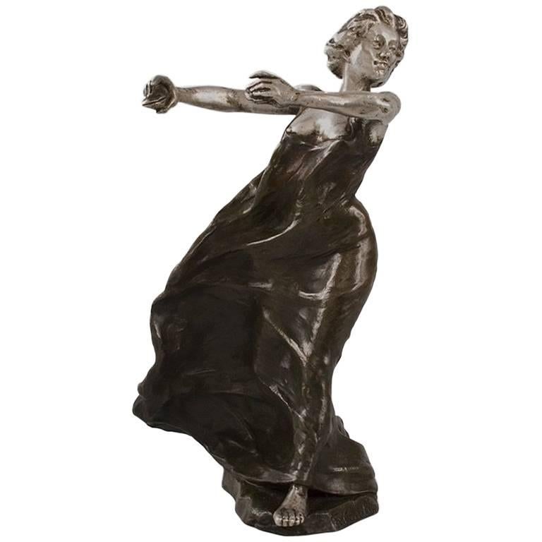 French Art Nouveau Bronze Sculpture by Carabin