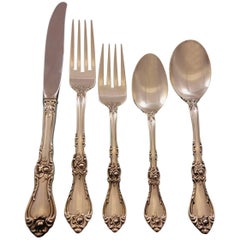 Royal Rose by Wallace Sterling Silver Flatware Set for Eight Service 40 Pieces