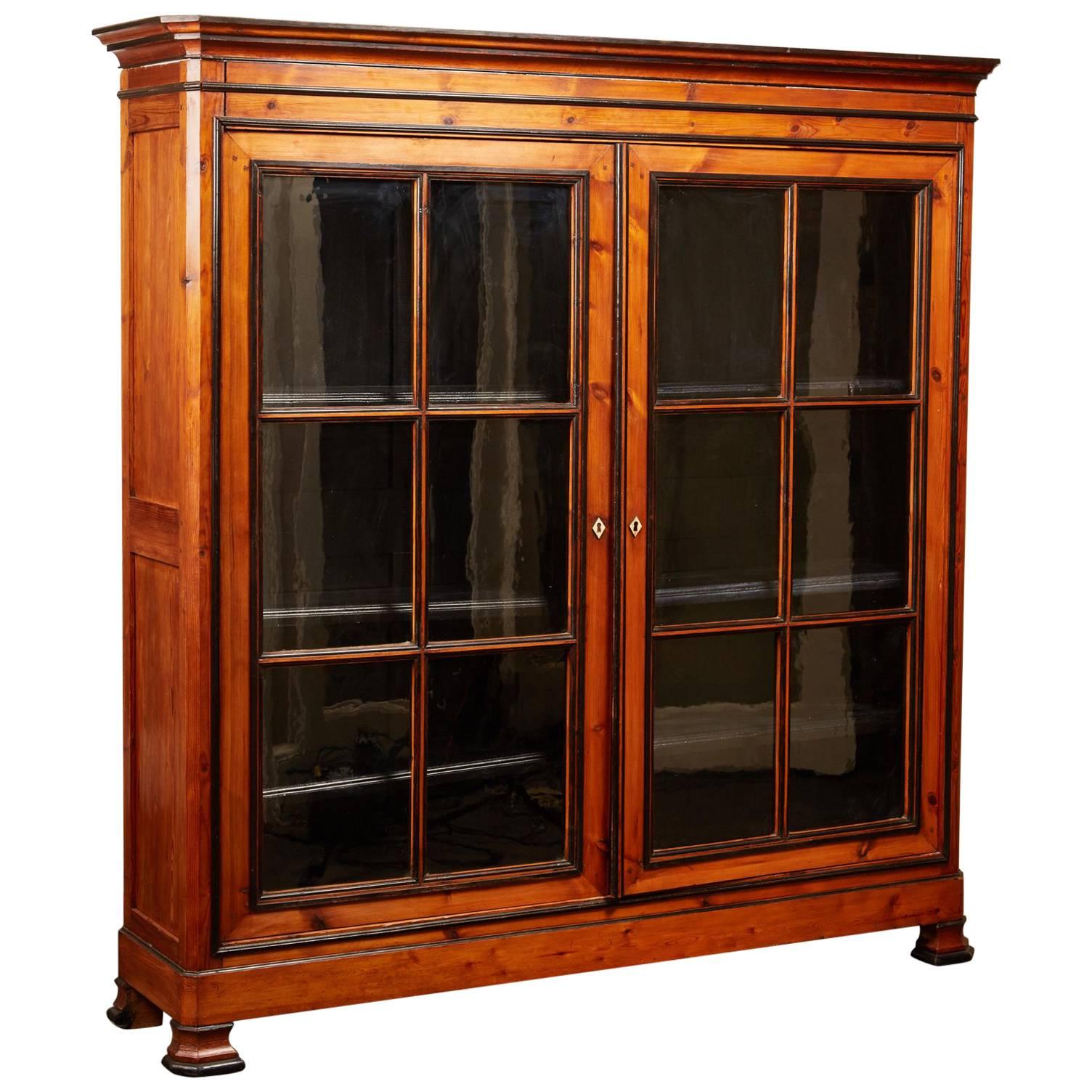 19th Century English Pine Cabinet For Sale