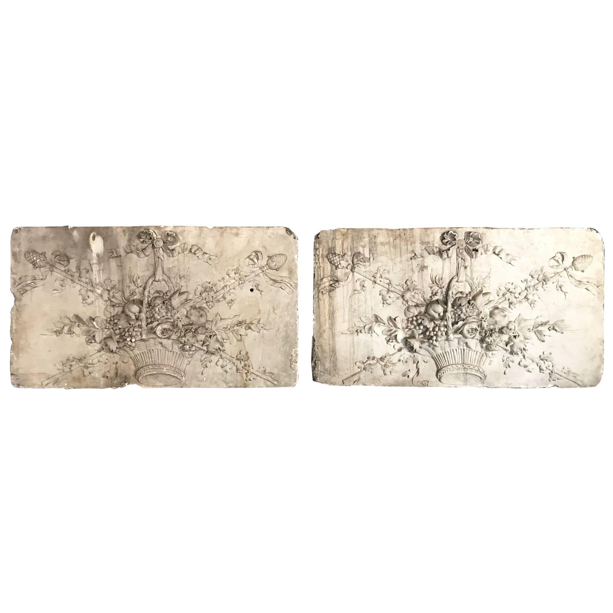 Pair of French Louis XVI Style Boiserie Panels