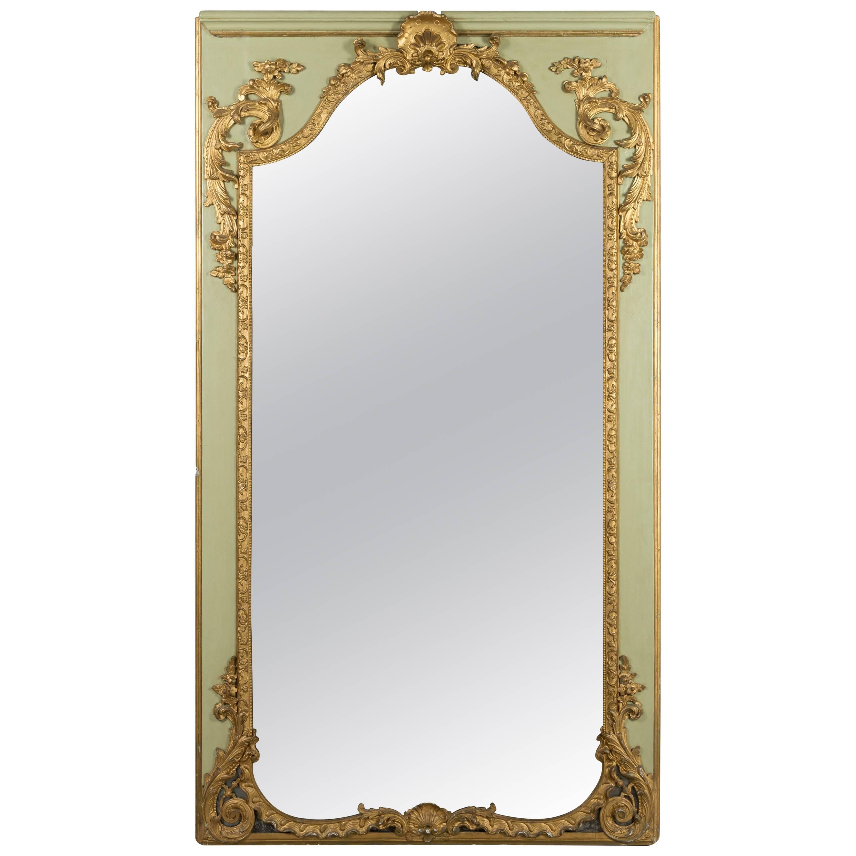 Louis XVI French Trumeau Mirror