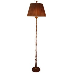 French Art Nouveau Bronze Floor Lamp