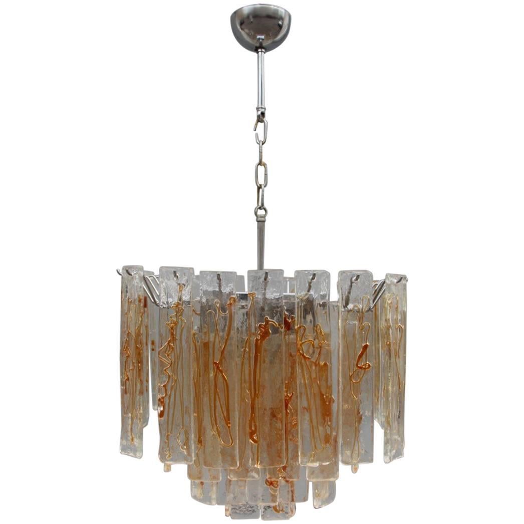 Chandelier La Murrina, 1970s Murano Art Glass For Sale