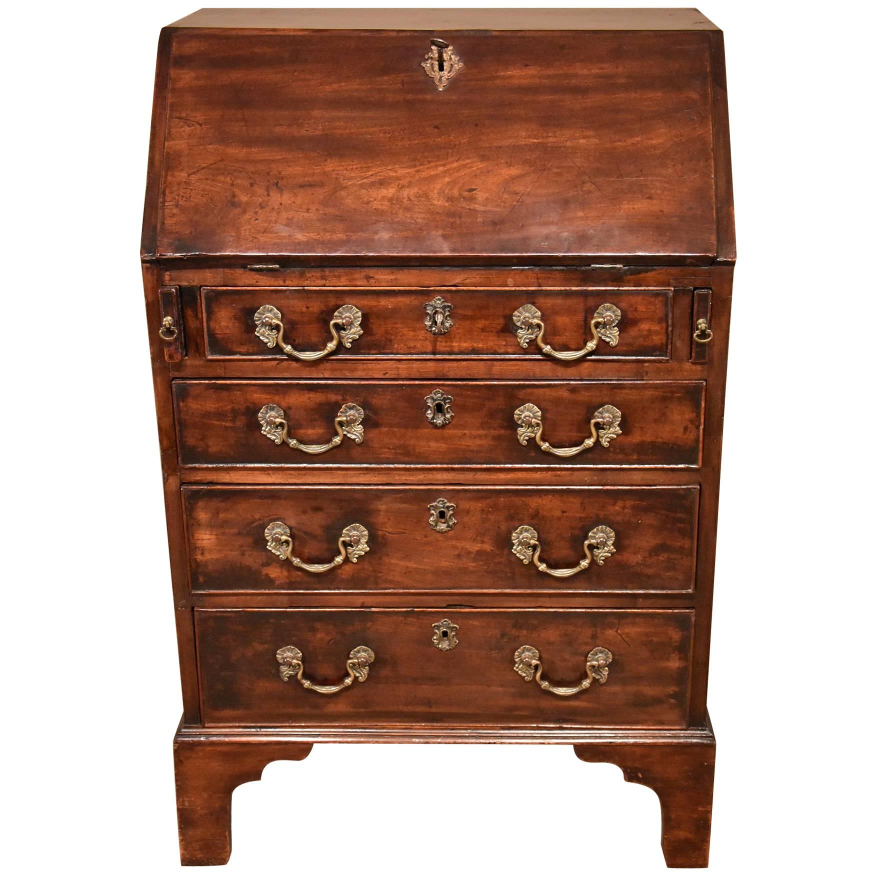 Diminutive George III Mahogany Bureau