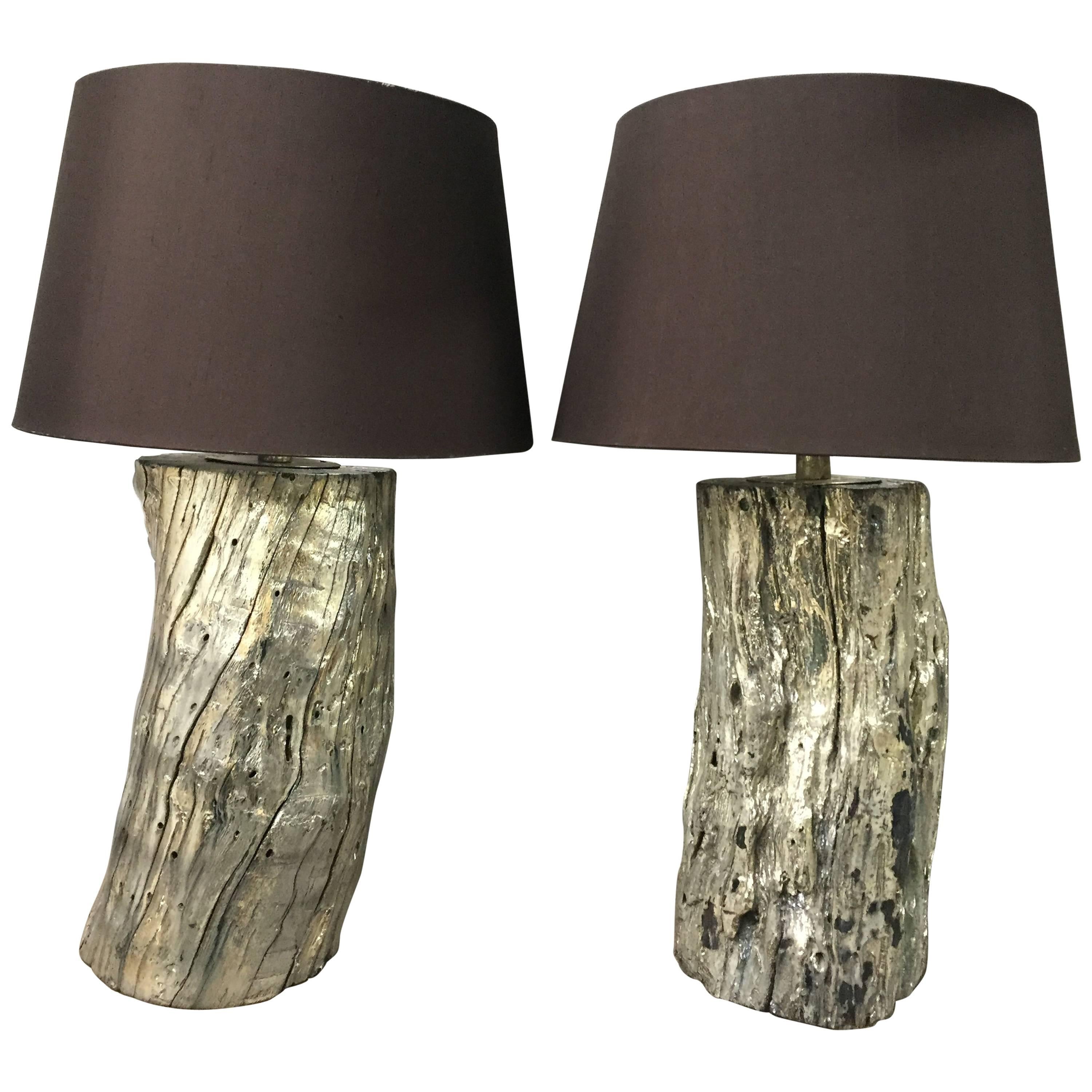 Wood Table Lamps For At 1stdibs, Chunky Table Lamps