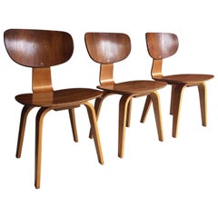 Cees Braakman Sb02 Dining Chairs by UMS Pastoe Set of Three Refurbished