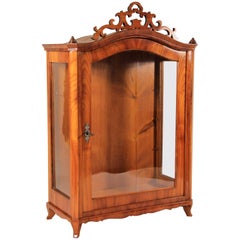 Antique Biedermeier Vitrine or Display Cabinet Cherrywood, Austria, circa 1860