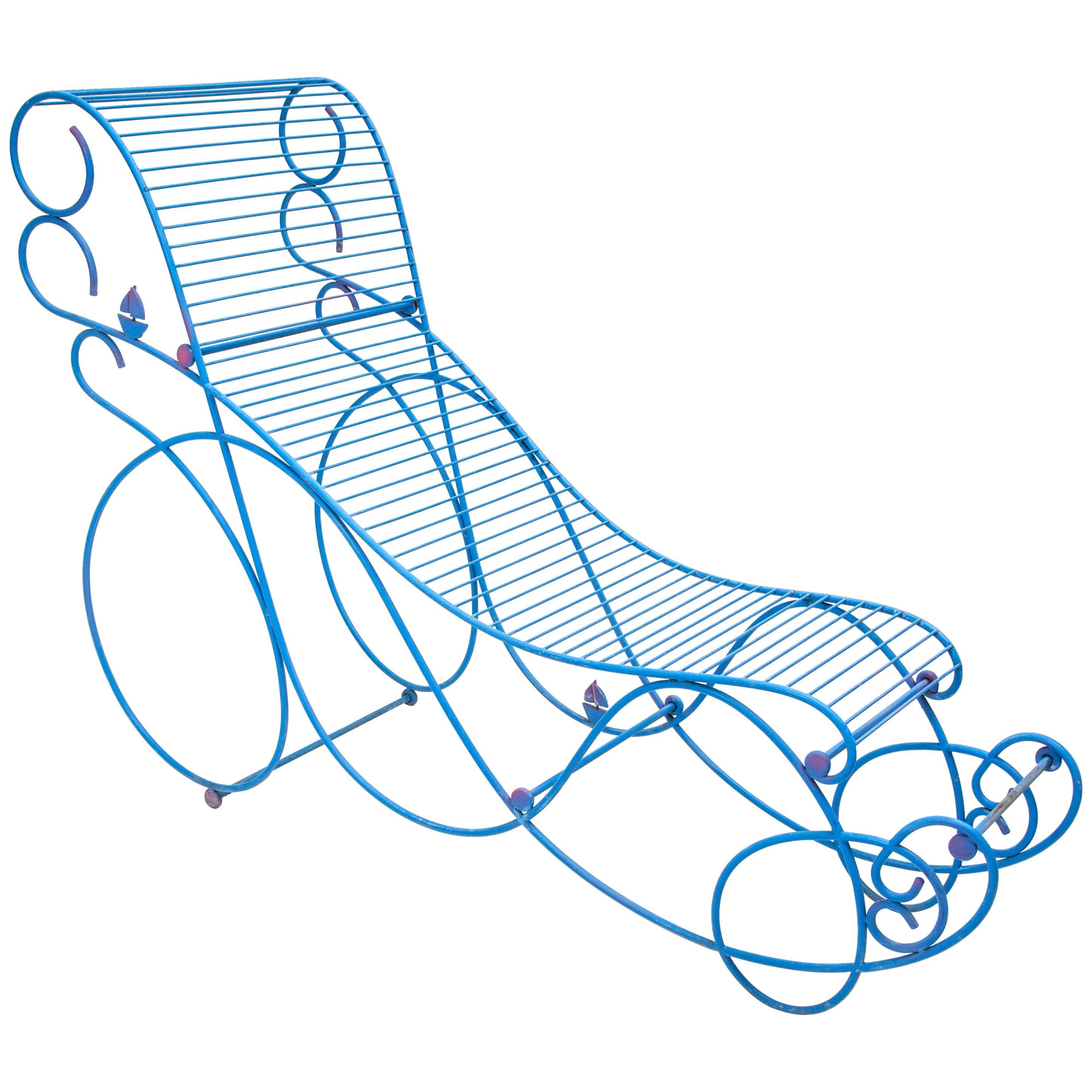 Chaiselongue aus Schmiedeeisen von Riccardo Dalisi, Prototyp, Italien