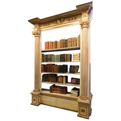 18th Century Bookcases Lacquered with Golden Details