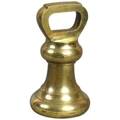 19th Century 28 Lb Brass Bell Weight