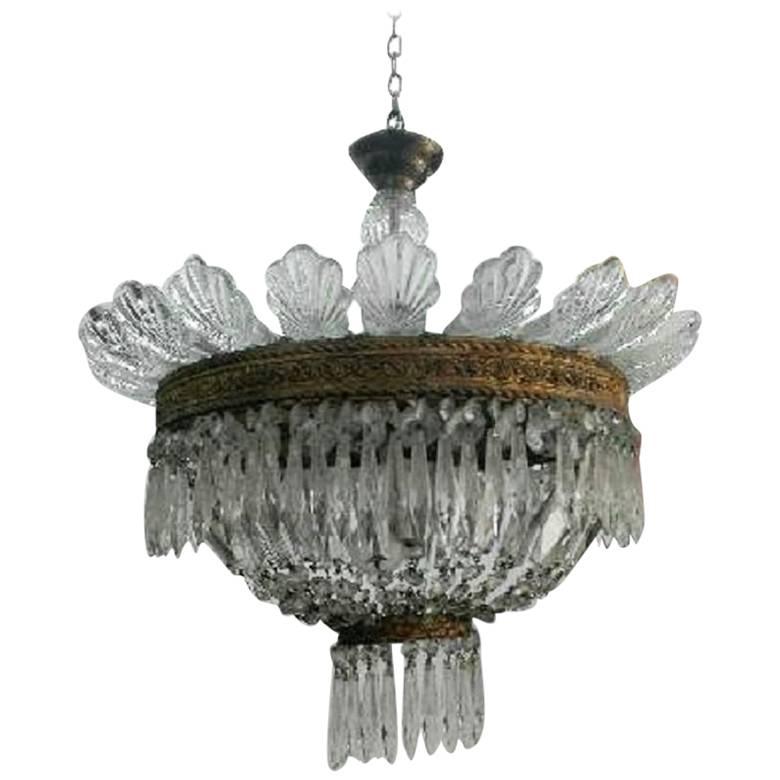 Chandelier Made in Italy by Luigi Brusotti For Sale