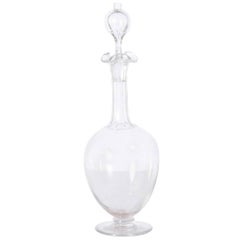 Georgian Clear Crystal Decanter, circa 1850