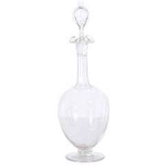 Georgian Clear Crystal Decanter, circa 1850