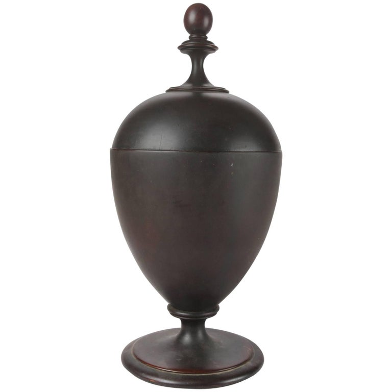Large Antique English Urn Form 36Knife Caddy, 19th Century at