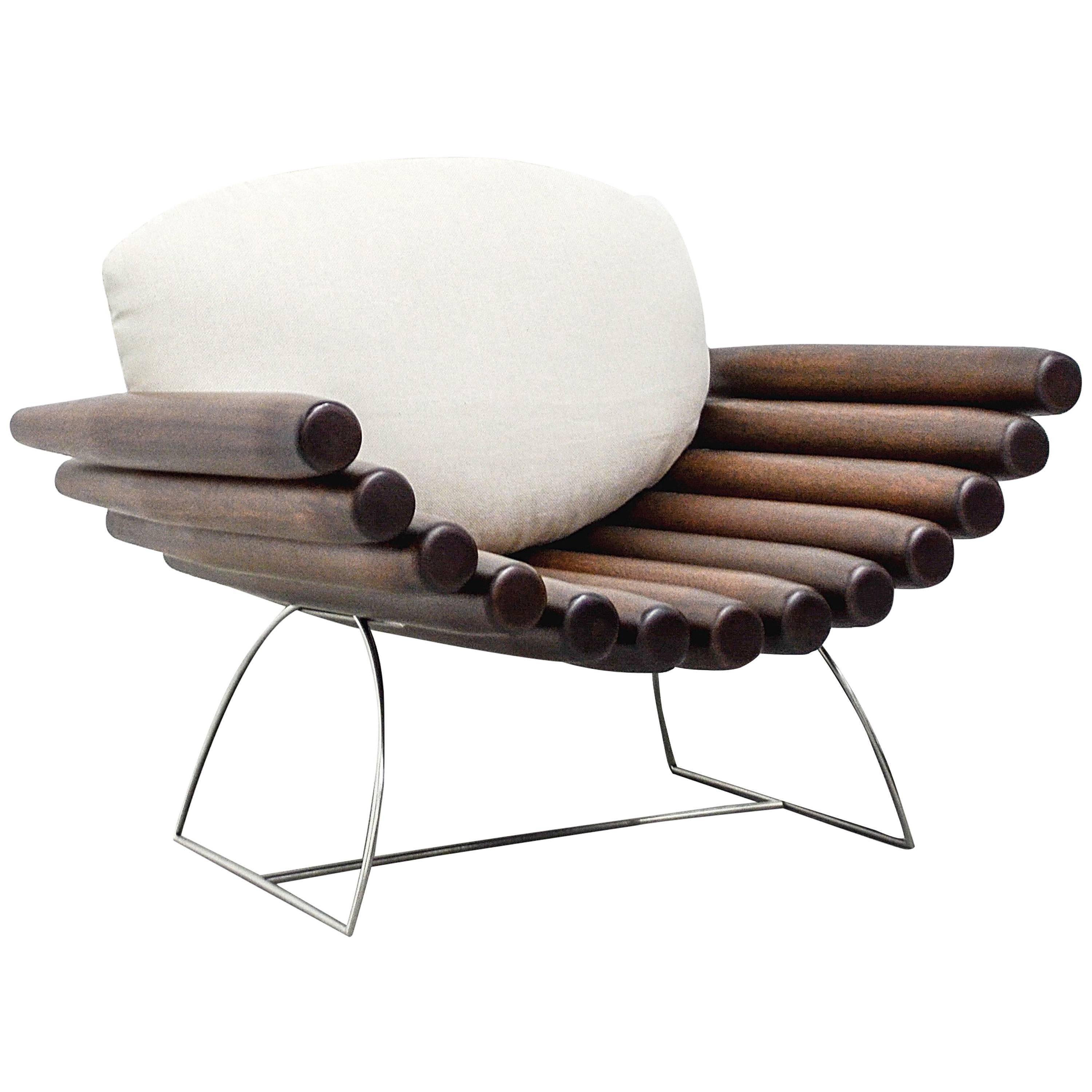 "Cuba" Armchair, by Rodrigo Ohtake, Brazilian Design For Sale