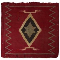 Antique Southwest Navajo Handwoven Mat, 19th Century