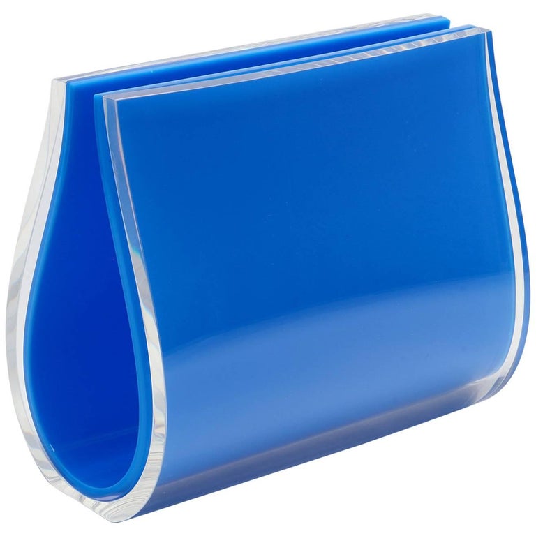 Contemporary Double Large Picture Frame Plexiglass, Will Plexi Blue at