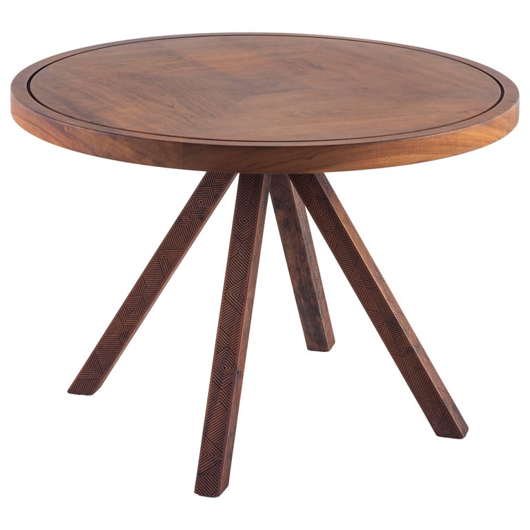 Medium Tribos Side Table in Imbuia Wood at 1stDibs
