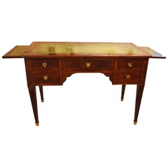 French Empire Style Walnut Writing Desk or Bureau Plat