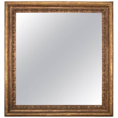 Italian Giltwood Mirror Frame, Large-Scale
