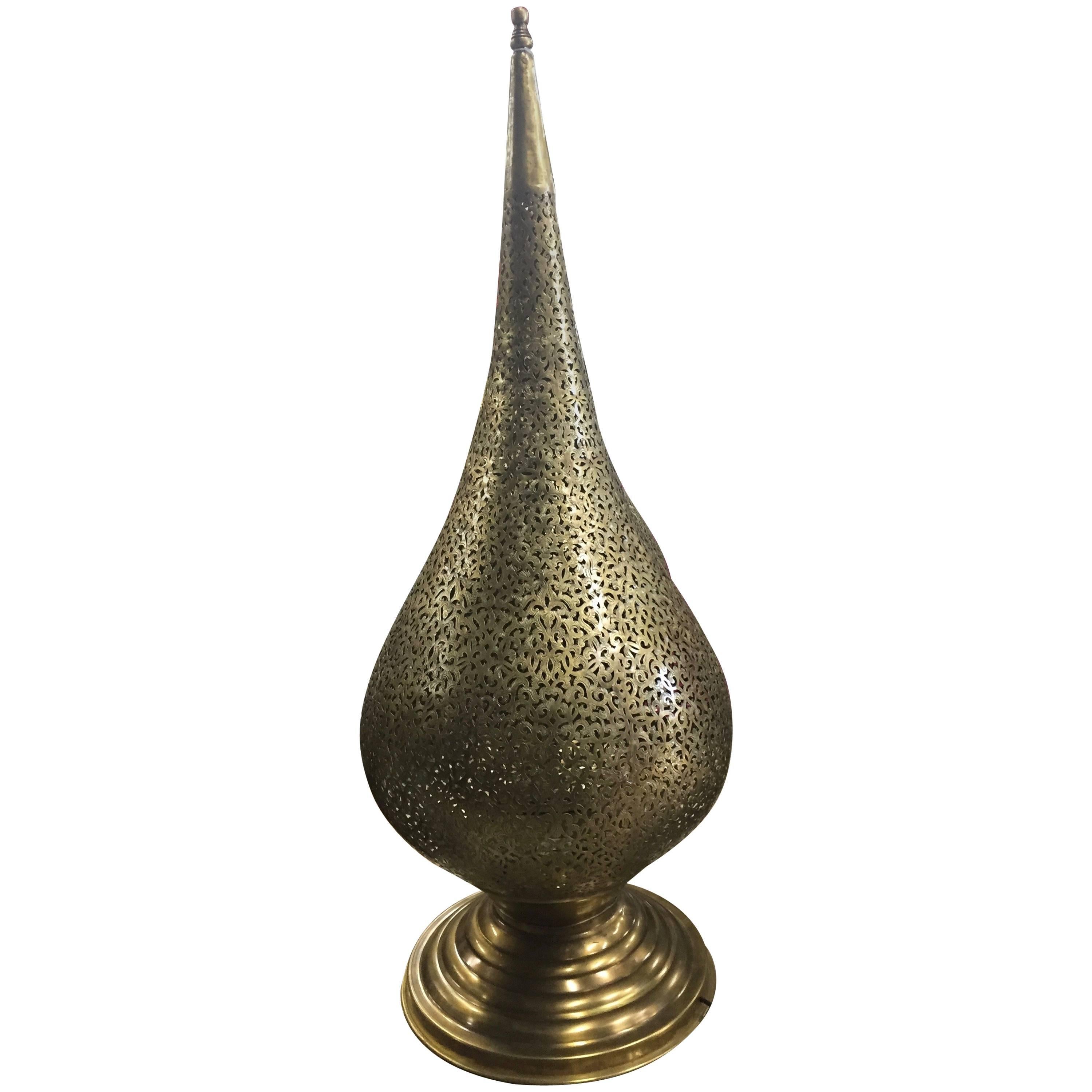 "Astrid" Moroccan Brass Pendant Chandelier from Haskell For Sale