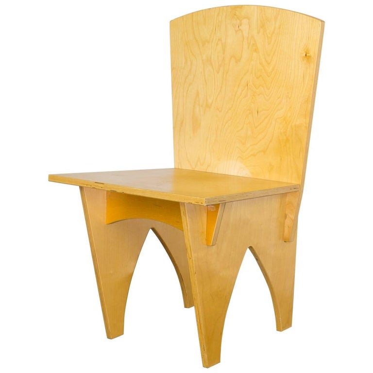 Early Midcentury Plywood Interlocking Chair For Sale at 1stdibs
