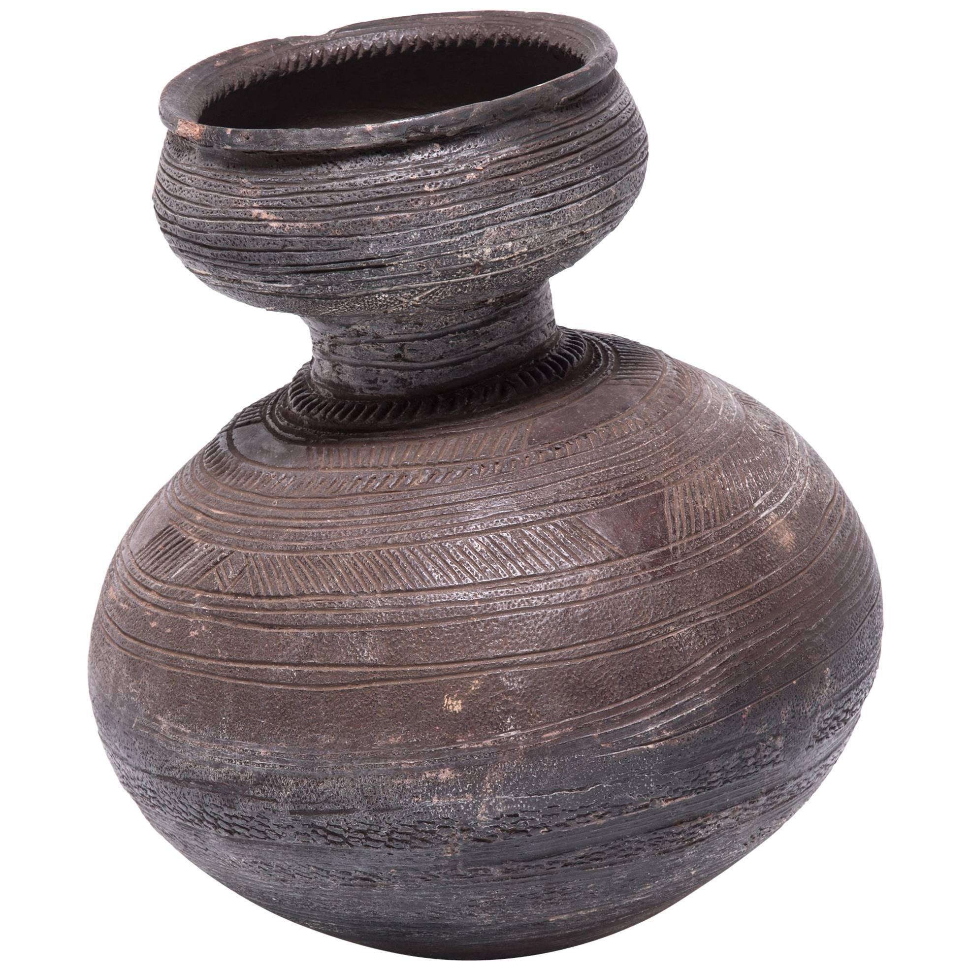 Vase à eau en gourde Nupe, vers 1900