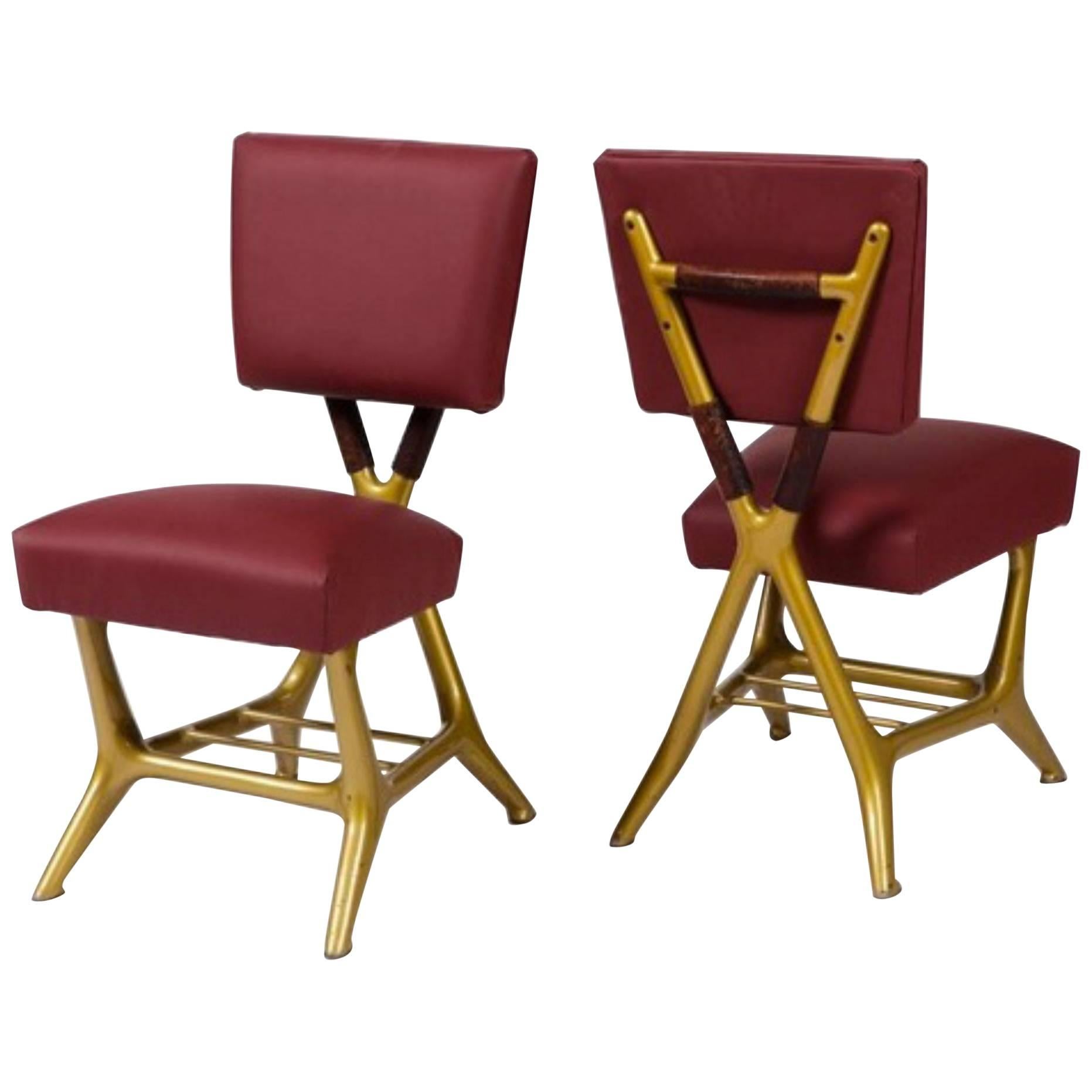 Pair of Chair by Gio Ponti & Giulio Minoletti, Italy, circa 1953