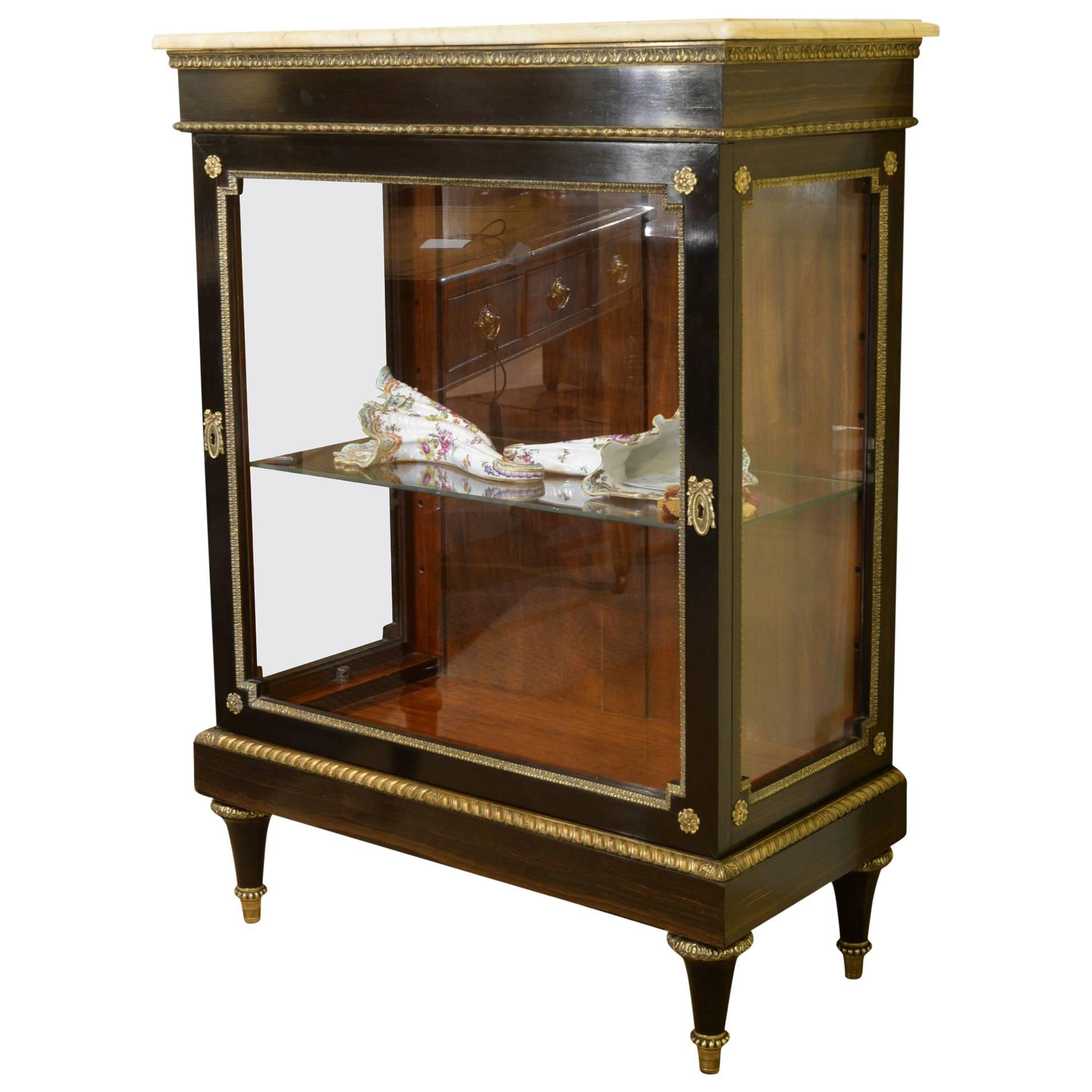 19th Century French Display Cabinet For Sale